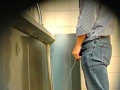 Public urinal boner, korean