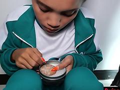 Squid Game for amateurs lead to hardcore big ass anal sex with Thai teen