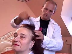 ugly grandma fucked by her hairdresser