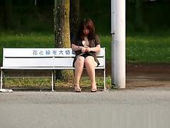 Japanese chubby girl public flashing slide show5