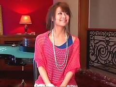 Maika gives a japan girl blowjob and fucks two guys