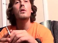 Pretty Straight Buddies Drac And Rooney Stroke Off And Smokes